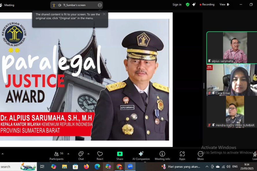 Kakanwil Alpius Berikan Pembekalan Terhadap 26 Wali Nagari/Kepala Desa Peserta PJA 2025